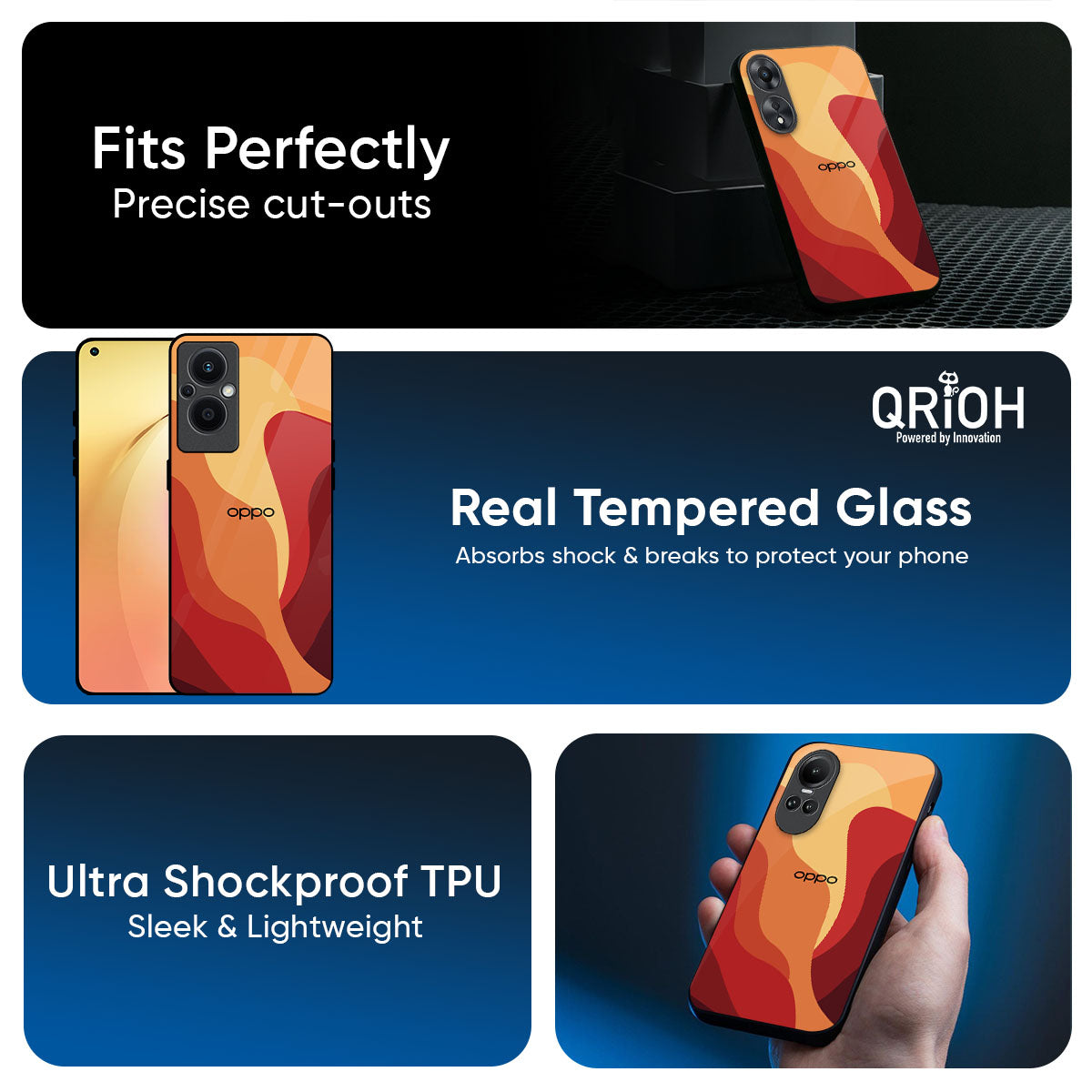 Magma Color Pattern Glass Case for Oppo K13 Turbo Pro 5G