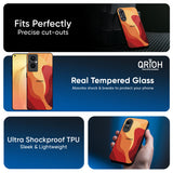 Magma Color Pattern Glass Case for Oppo Reno14 5G