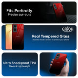 Maroon Faded Glass Case for Oppo Reno13 5G