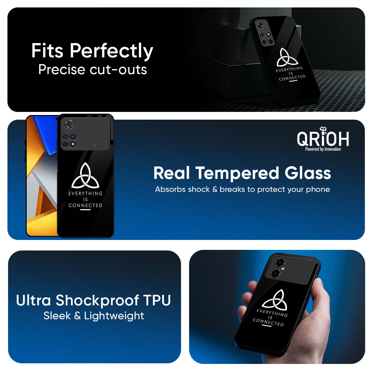 Everything Is Connected Glass Case for Poco F7 5G