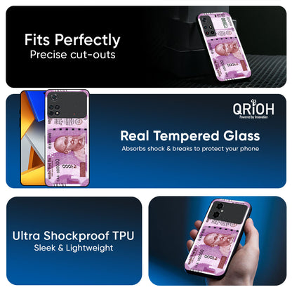 Stock Out Currency Glass Case for Poco X7 Pro 5G
