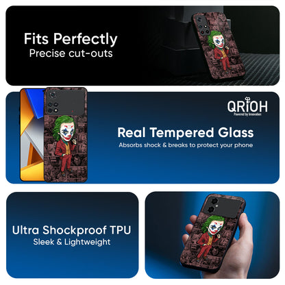 Joker Cartoon Glass Case for Poco X8 Pro max 5G