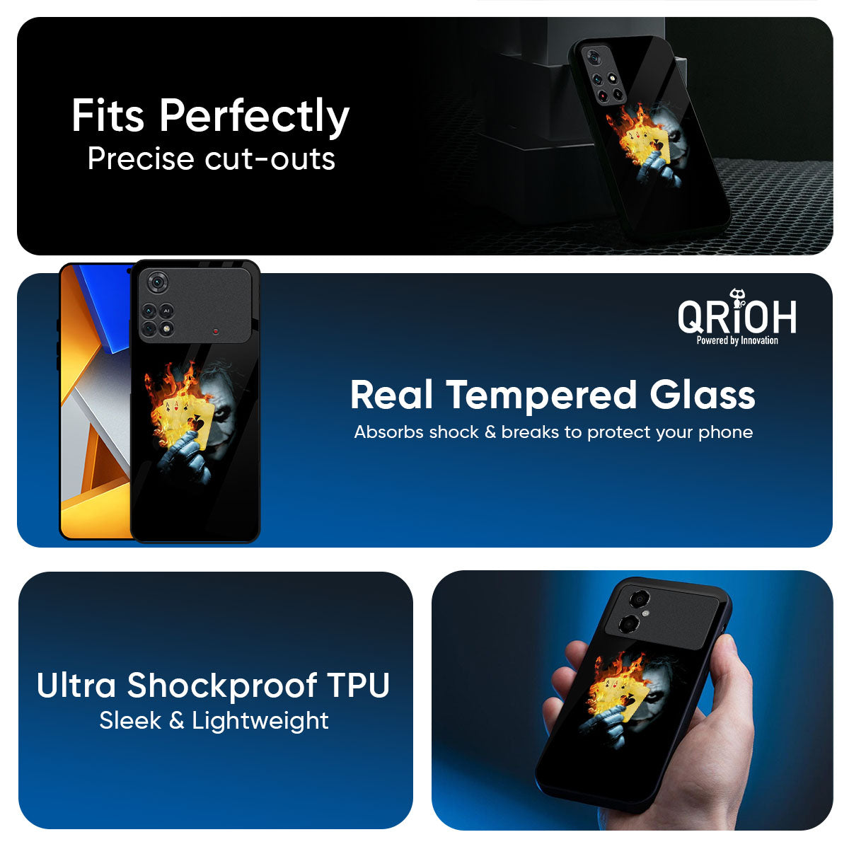 AAA Joker Glass Case for Poco M7 Pro 5G