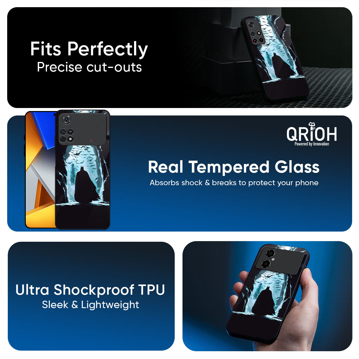 Dark Man In Cave Glass Case for Poco F7 5G