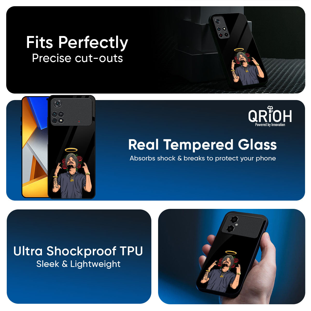 Punjabi Singer Poster Glass Case for Poco X8 Pro max 5G