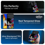 Rose Flower Bunch Art Glass Case for Poco X7 Pro 5G