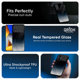 Black Aura Glass Case for Poco M8 5G