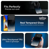 Black Aura Glass Case for Poco F7 5G