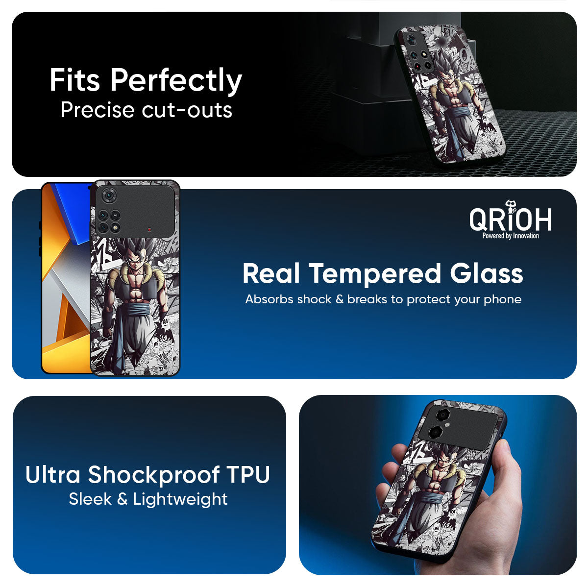 Dragon Anime Art Glass Case for Poco X7 5G