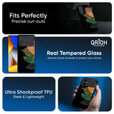 Colorful Leaves Glass Case for Poco X7 5G