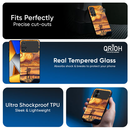 Sunset Vincent Glass Case for Poco X7 5G