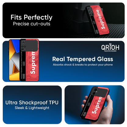 Supreme Ticket Glass Case for Poco X7 5G