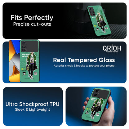 Zoro Bape Glass Case for Poco X8 Pro 5G
