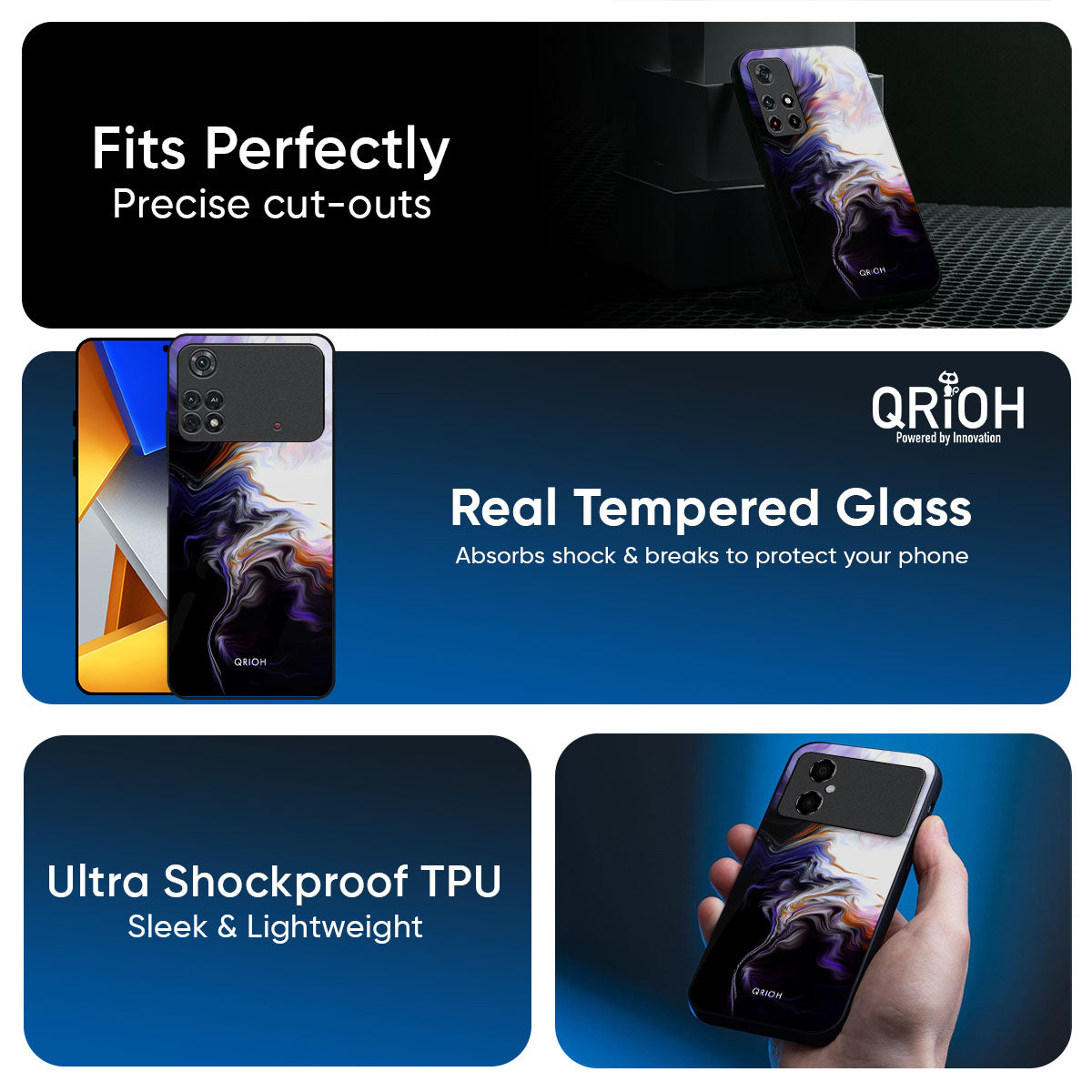 Enigma Smoke Glass Case for Poco X7 5G