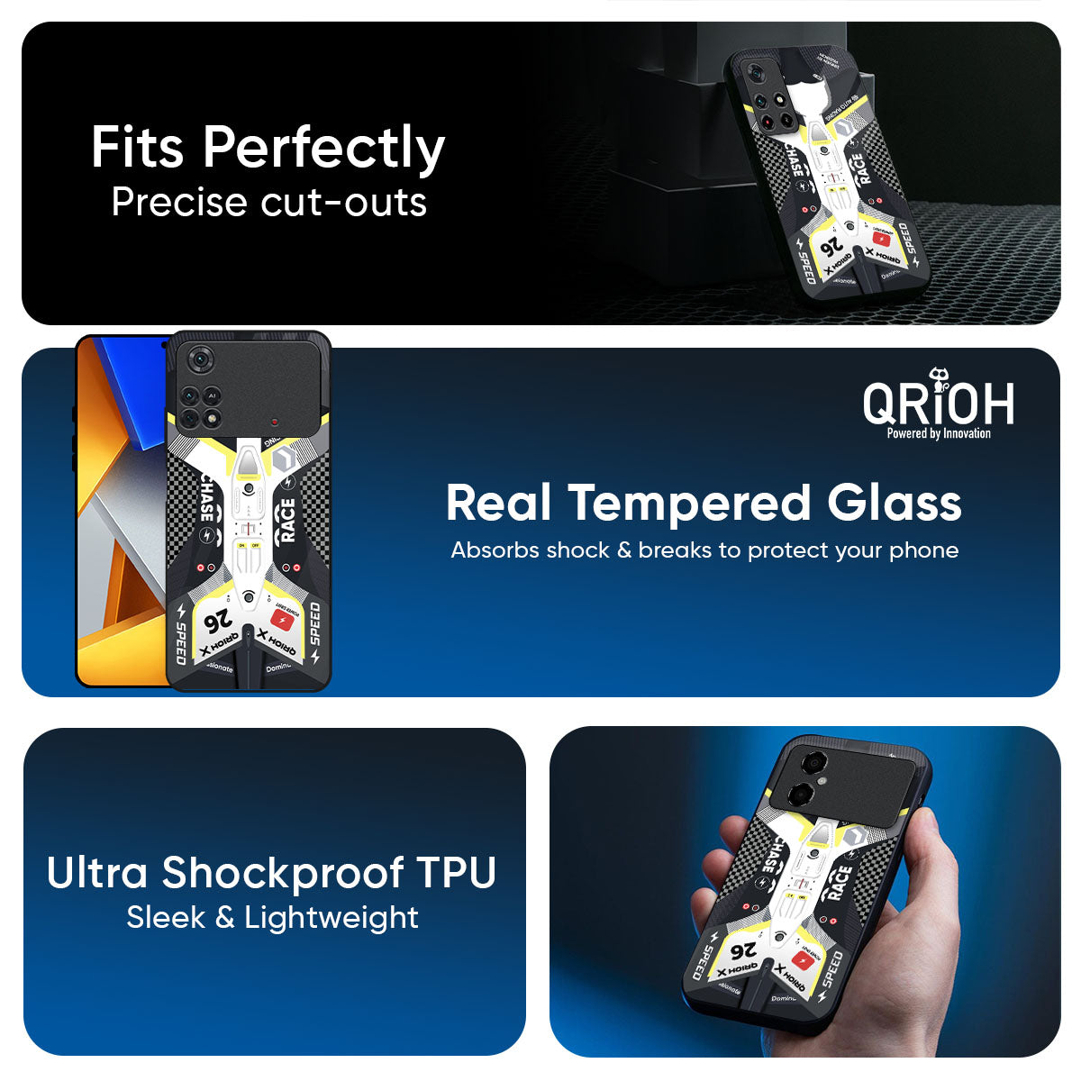 Car Enthusiast Glass Case for Poco M8 5G