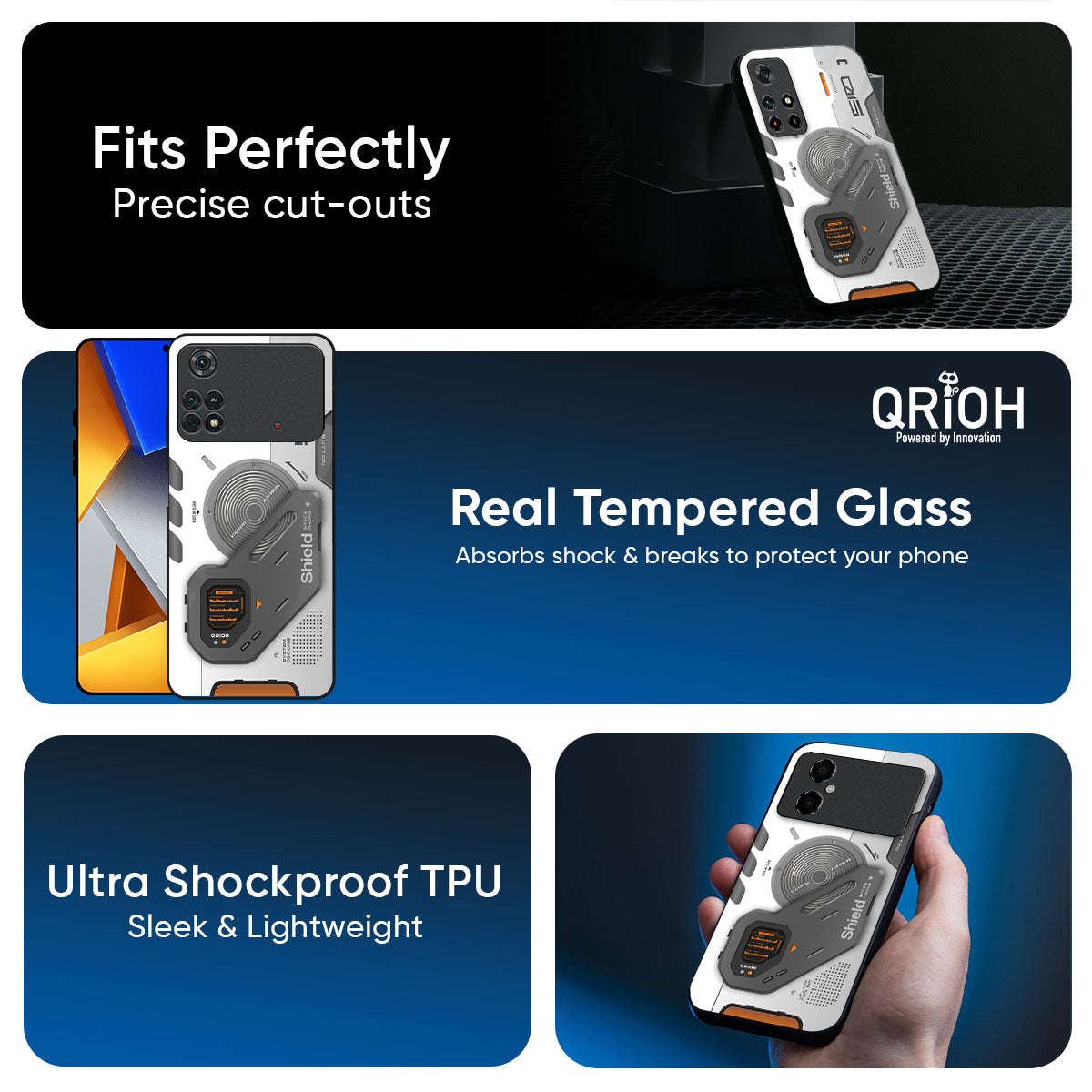 Liberty Cyber Glass Case for Poco M8 5G