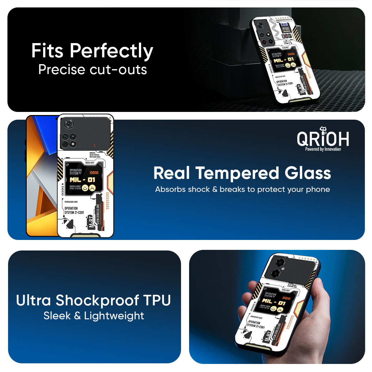 Tech Display Glass Case for Poco M8 5G