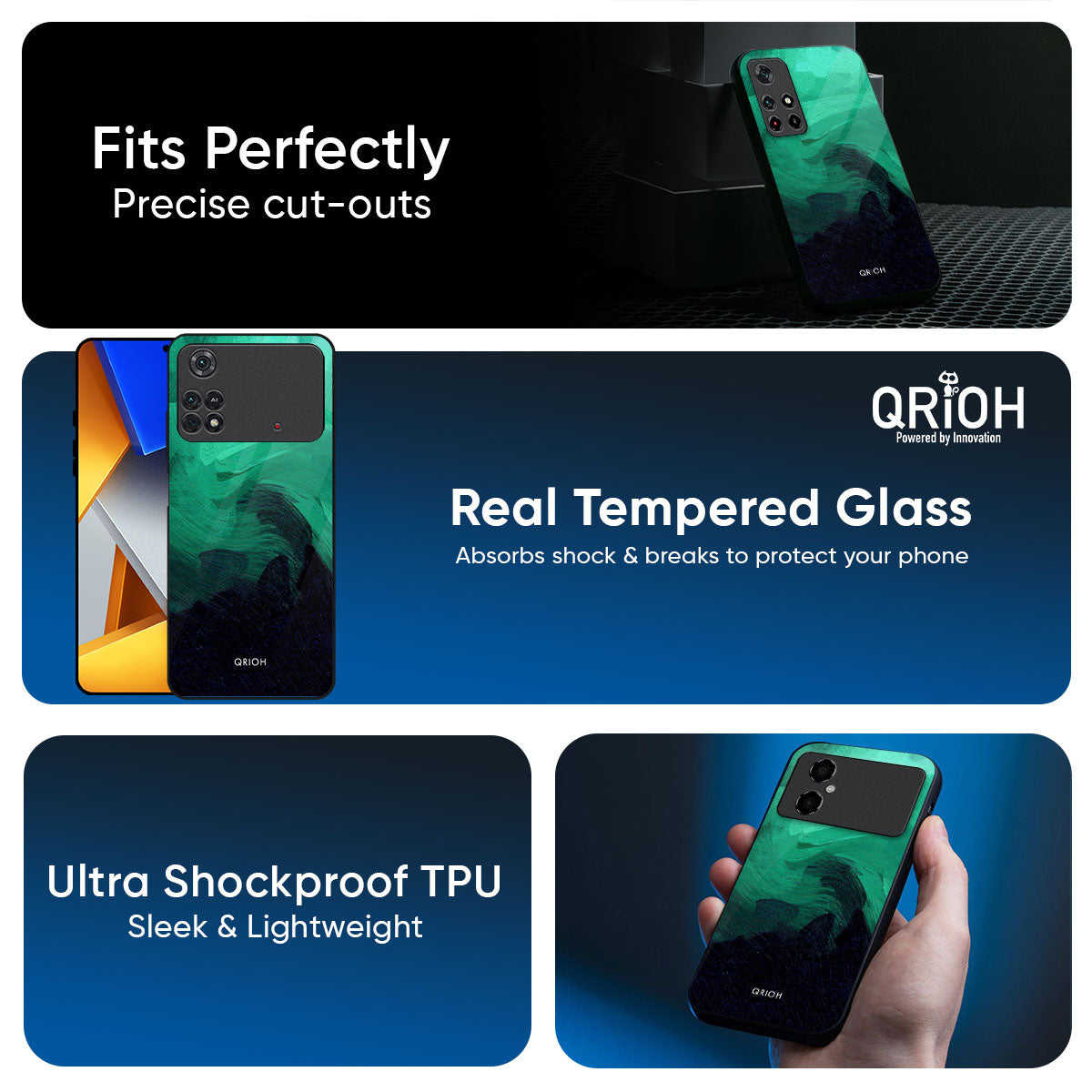 Scarlet Amber Glass Case for Poco X7 5G