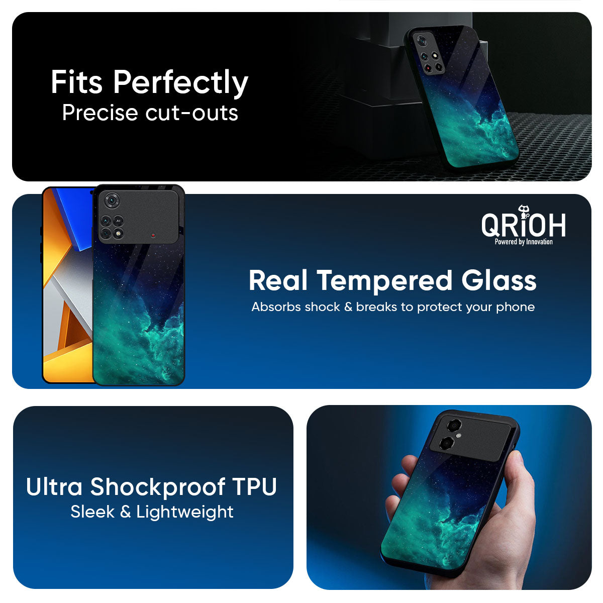 Winter Sky Zone Glass Case For Poco F7 5G