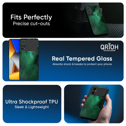 Emerald Firefly Glass Case For Poco X7 Pro 5G