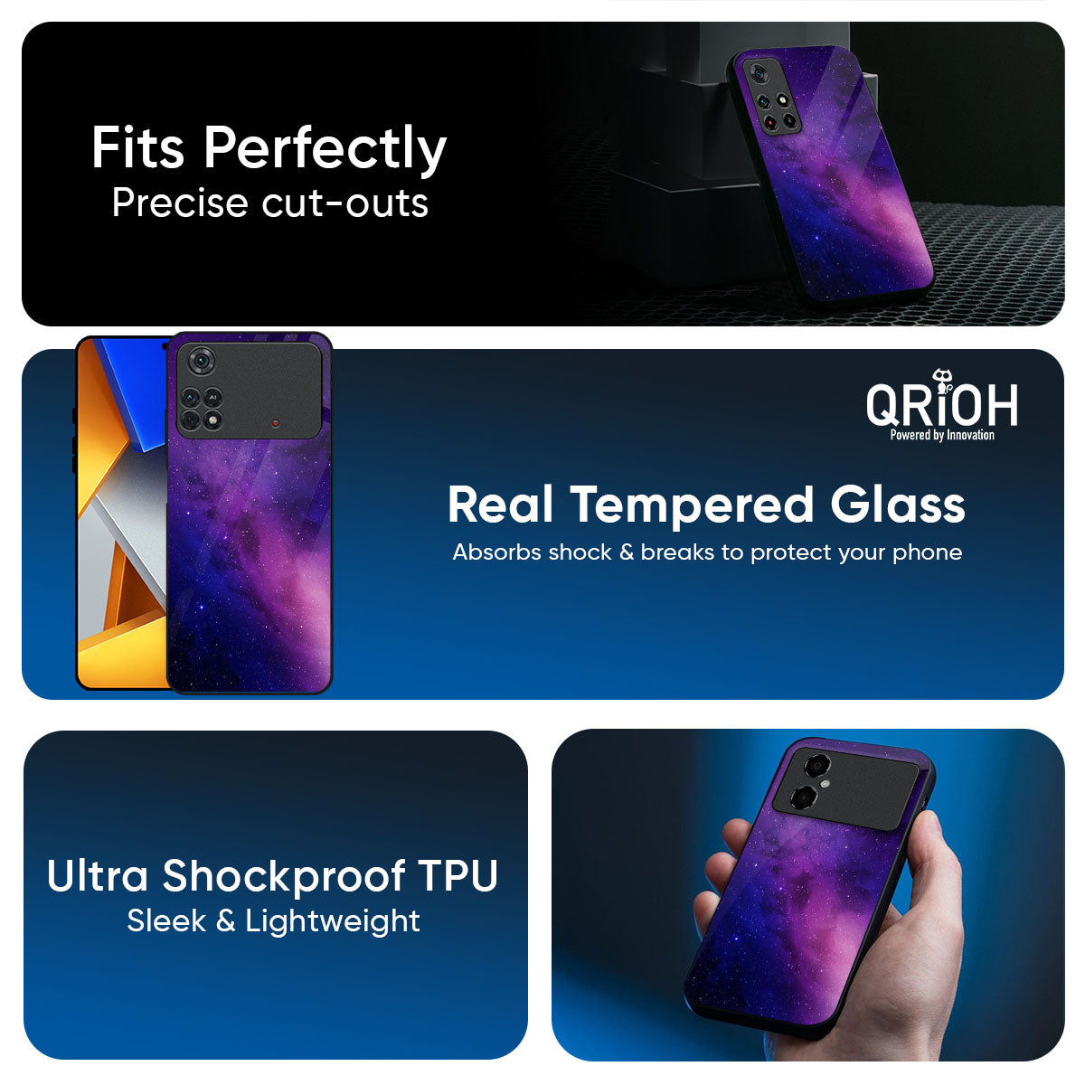 Stars Life Glass Case For Poco F6 5G