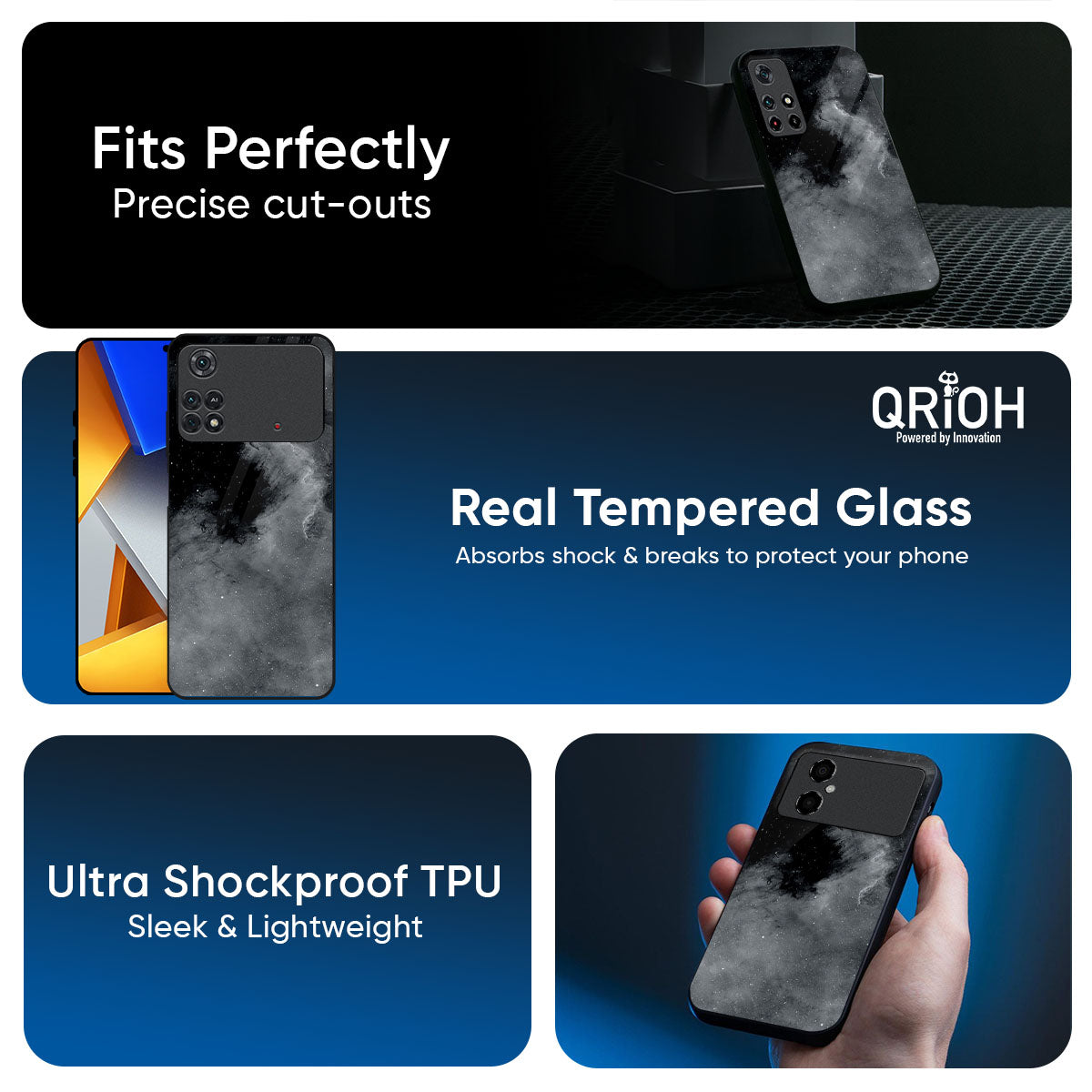 Fossil Gradient Glass Case For Poco X7 5G