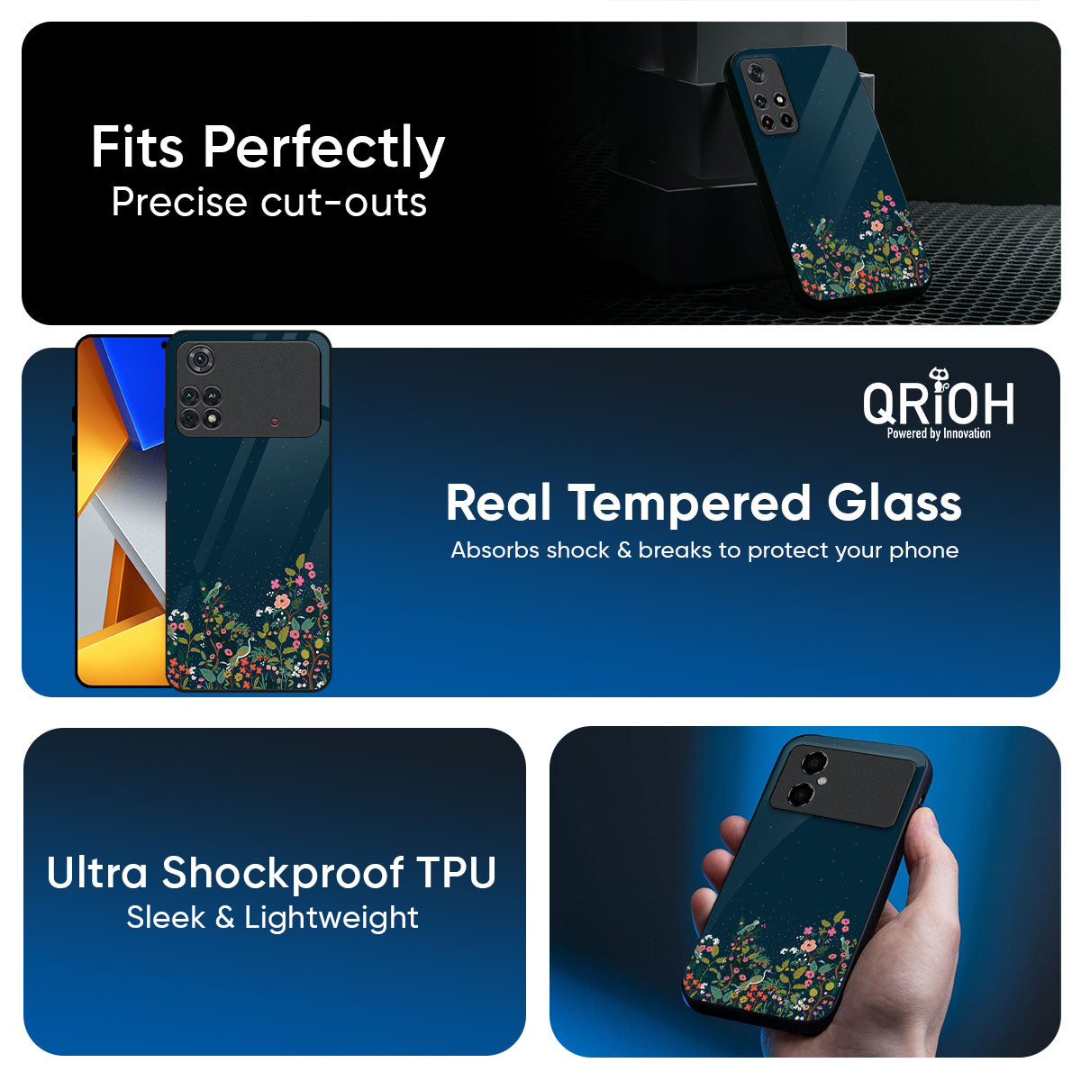 Small Garden Glass Case For Poco X7 5G