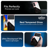 Marble Collage Art Glass Case For Poco F6 5G