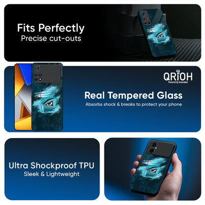Power Of Trinetra Glass Case For Poco X7 5G