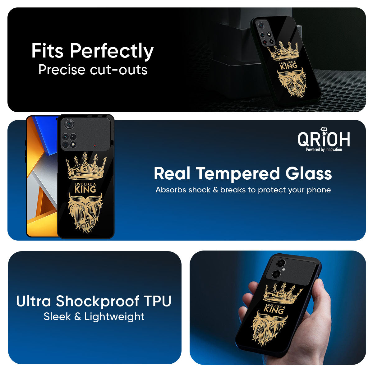 King Life Glass Case For Poco F7 5G