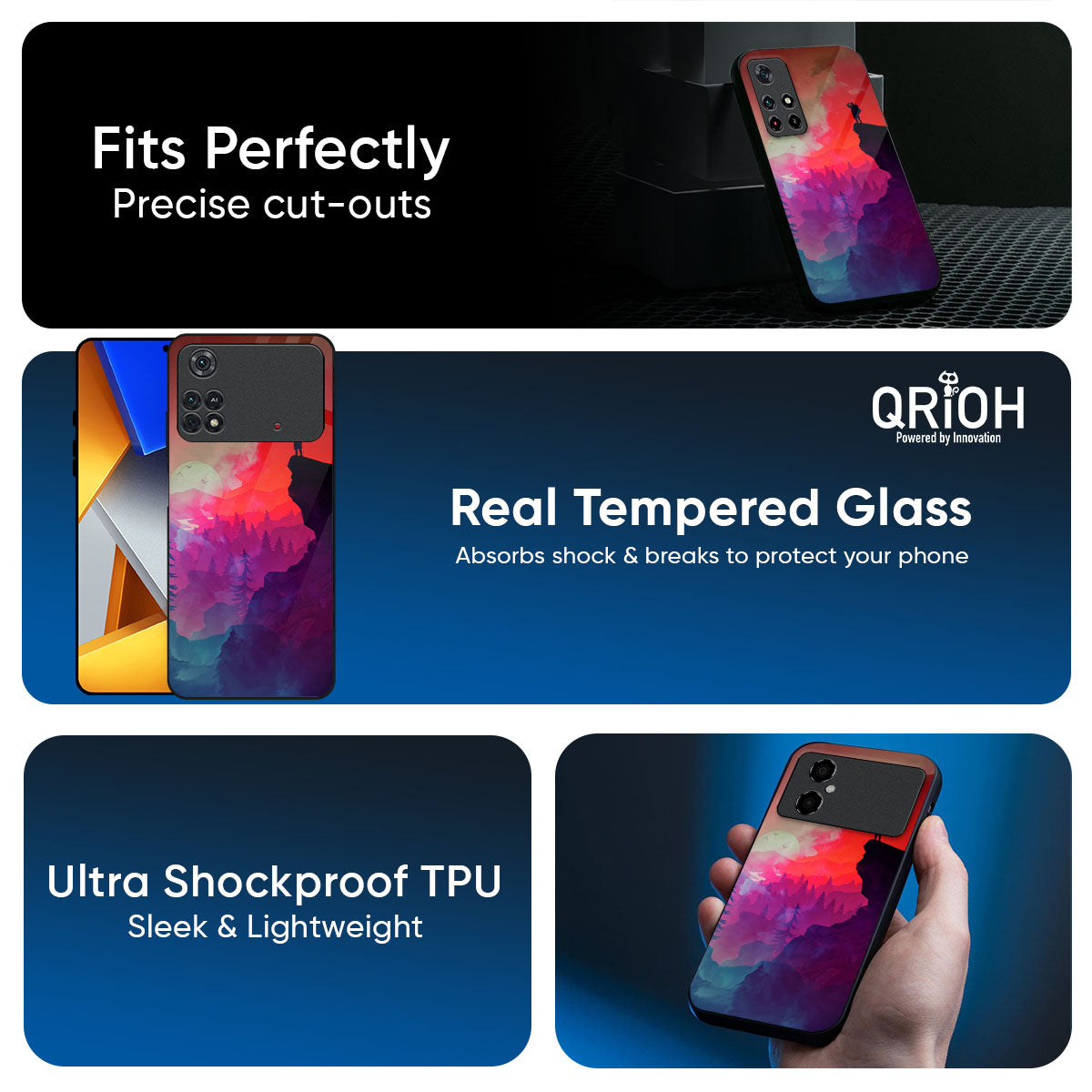 Dream So High Glass Case For Poco F6 5G