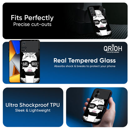 Girl Boss Glass Case For Poco X7 5G