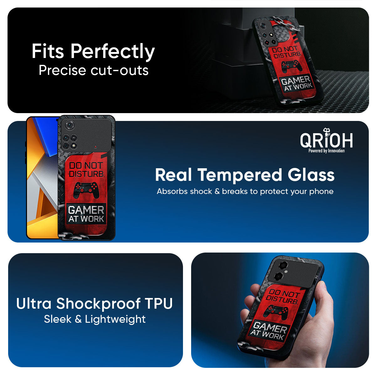 Do No Disturb Glass Case For Poco X7 5G