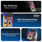 Funny Pug Face Glass Case For Poco F7 5G