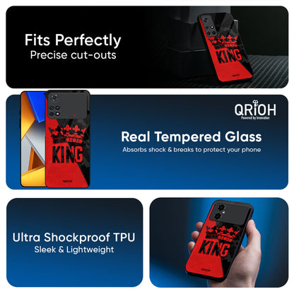 I Am A King Glass Case for Poco X7 5G