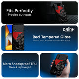 Red Moon Tiger Glass Case for Poco M8 5G