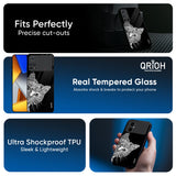 Kitten Mandala Glass Case for Poco F6 5G