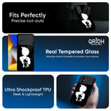 Monochrome Goku Glass Case for Poco X8 Pro max 5G