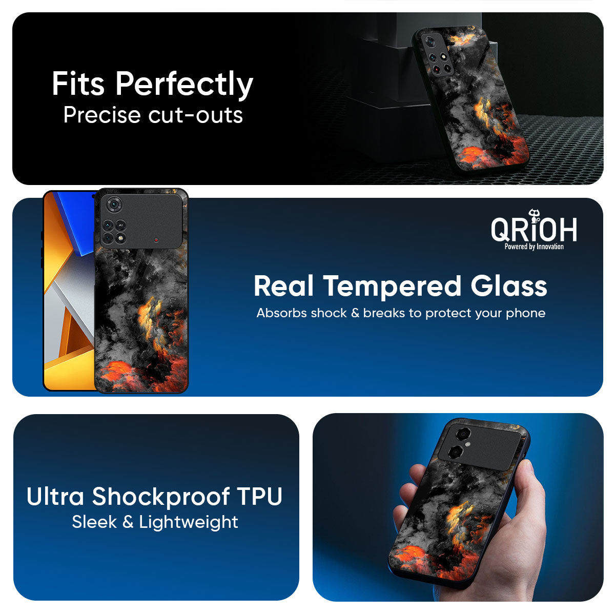 Lava Explode Glass Case for Poco X7 5G