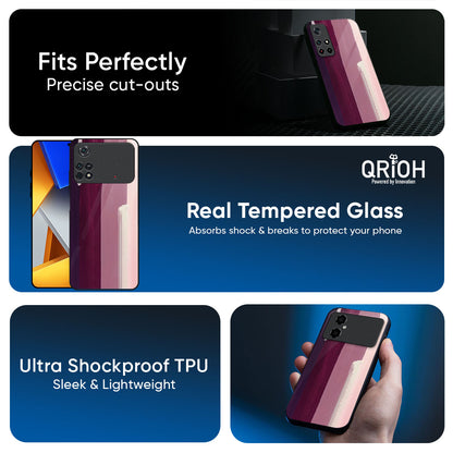 Brush Stroke Art Glass Case for Poco X8 Pro 5G