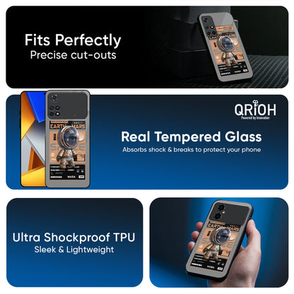 Space Ticket Glass Case for Poco X8 Pro 5G