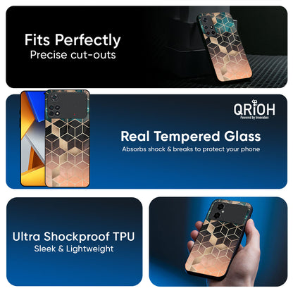 Bronze Texture Glass Case for Poco F6 5G