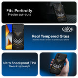 Black Warrior Glass Case for Poco X8 Pro max 5G