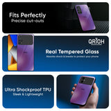 Ultraviolet Gradient Glass Case for Poco F6 5G