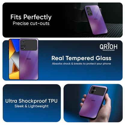 Ultraviolet Gradient Glass Case for Poco F7 5G