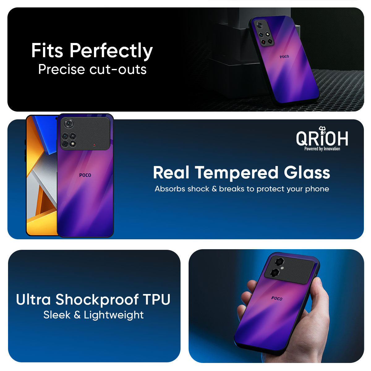 Pink Thunder Glass Case for Poco X8 Pro max 5G