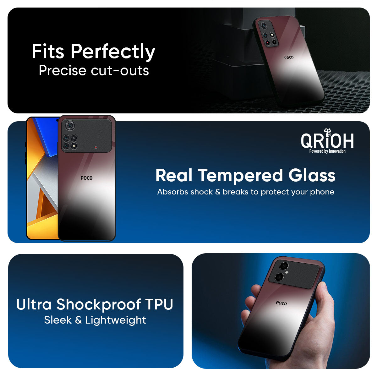 Soft Blur Glass Case for Poco X7 5G