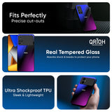 Viola Gradient Glass Case for Poco F6 5G