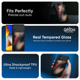 Dark Gradient Glass Case for Poco F6 5G
