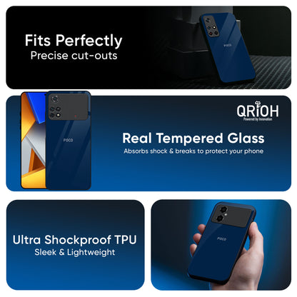 Royal Navy Glass Case for Poco X7 Pro 5G